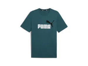 PUMA MENS ESSENTIALS LOGO GREEN TEE