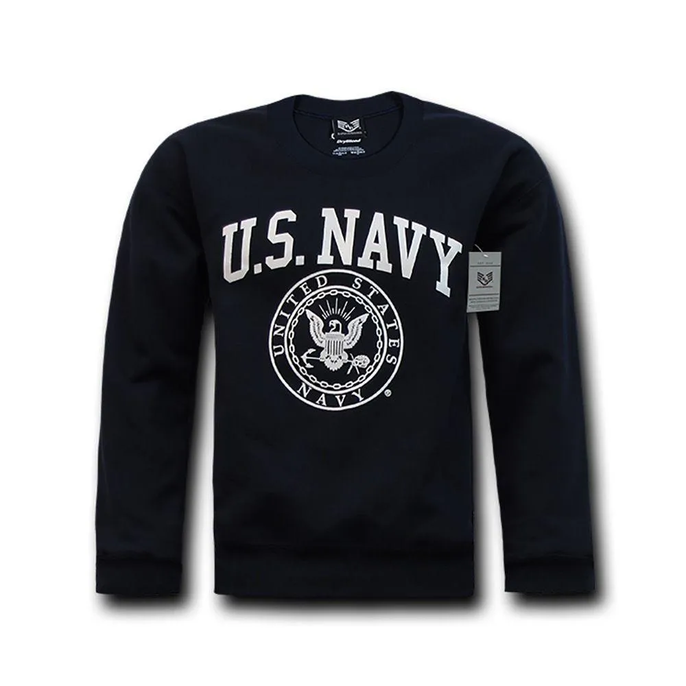 Rapid Dominance Crewneck Sweatshirt Pullover Long Sleeve Military Navy T-Shirts Tees!!