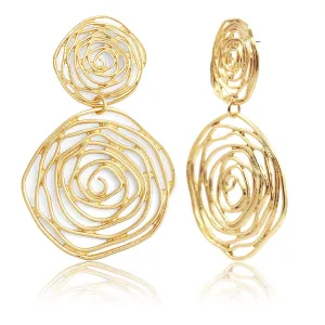 Rose Cut-out Earrings