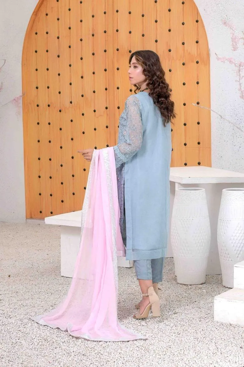 Ruby Couture - Shazmeen - 3 Piece - Organza & Silk