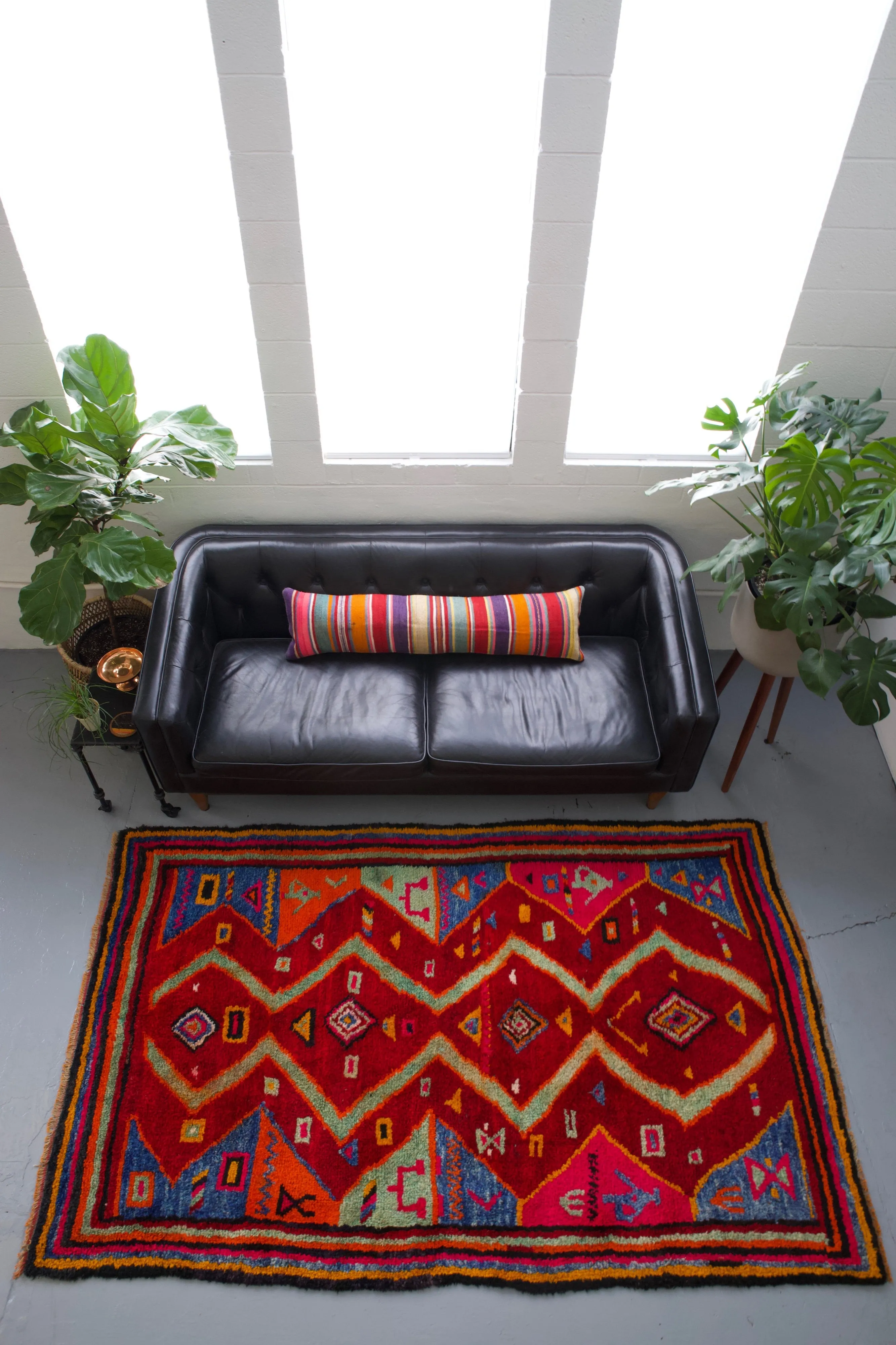 Semi-Antique Turkish Tulu Rug