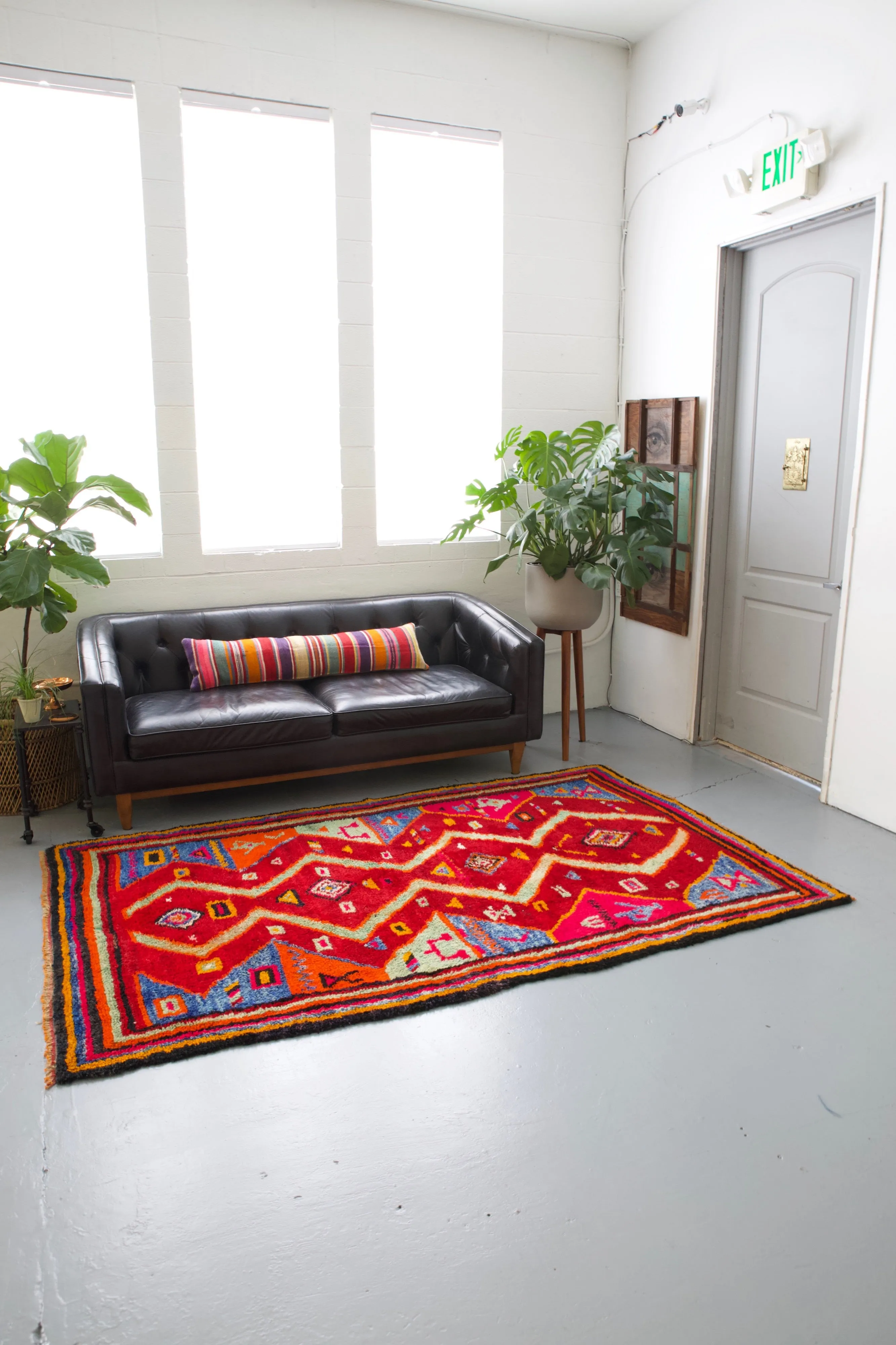 Semi-Antique Turkish Tulu Rug