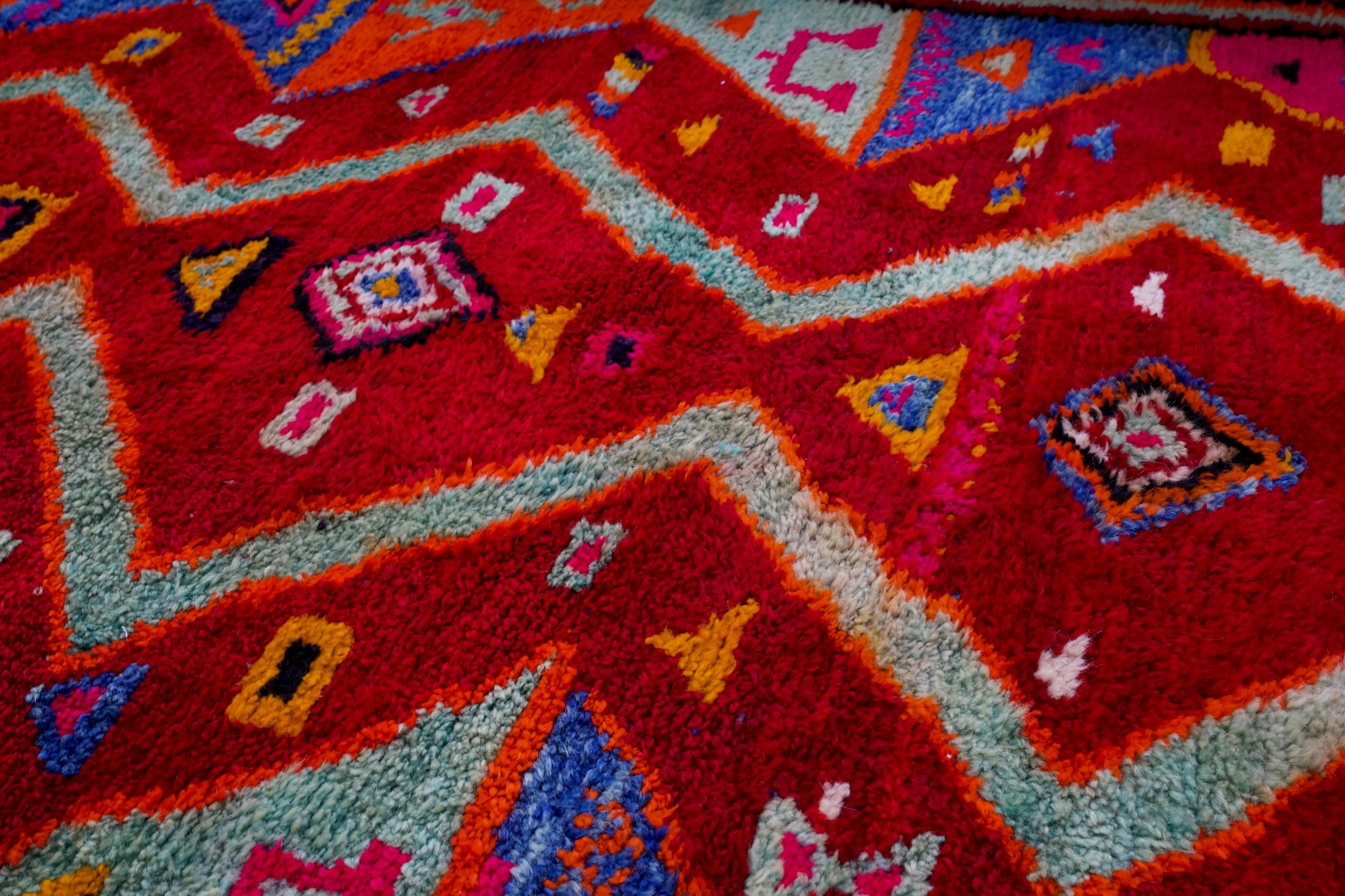 Semi-Antique Turkish Tulu Rug