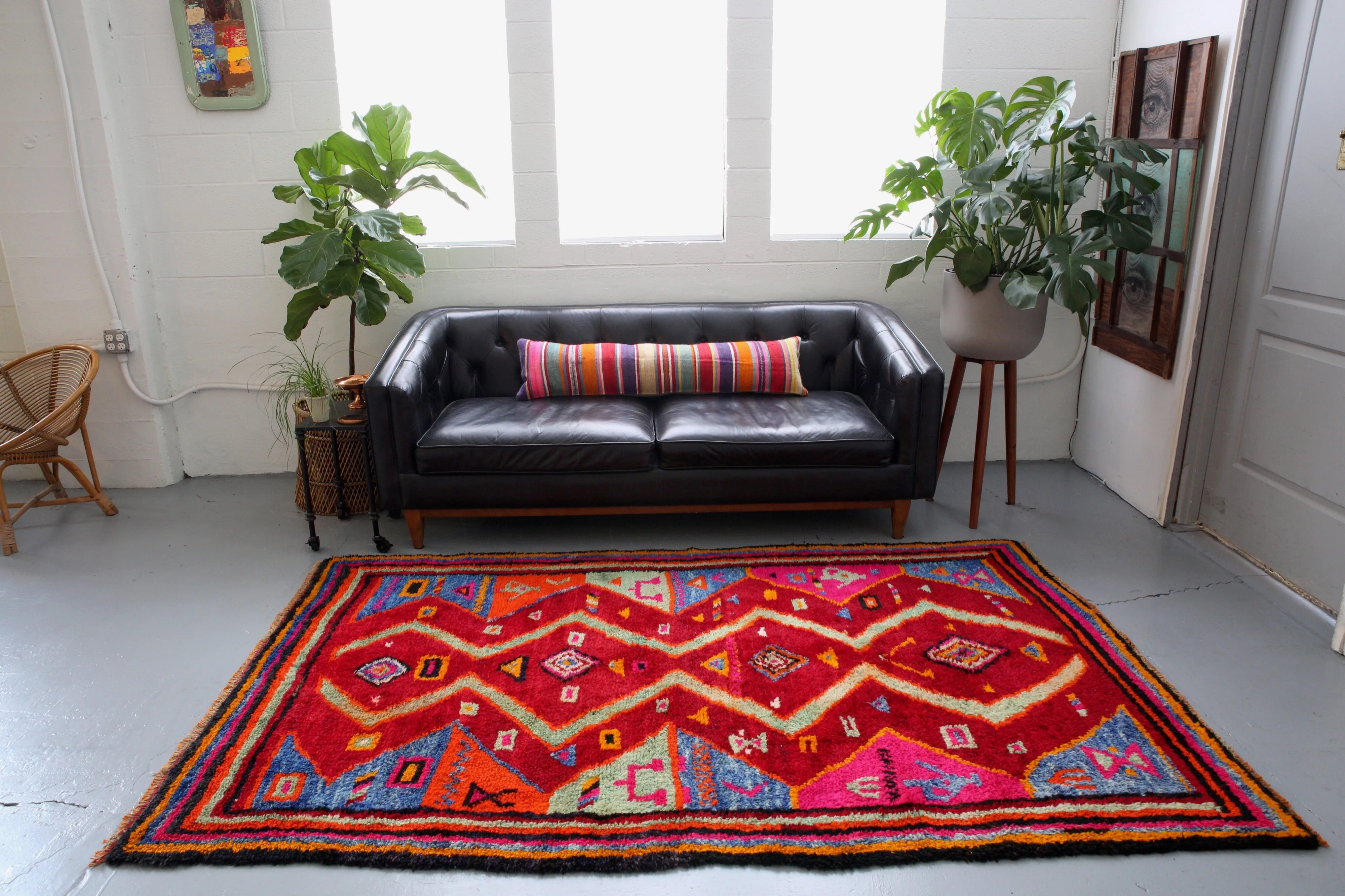 Semi-Antique Turkish Tulu Rug