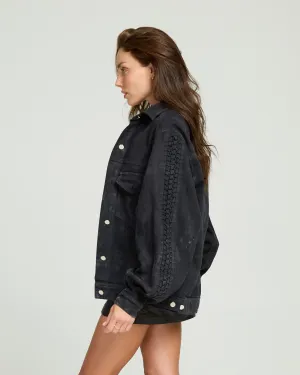 Smocking Denim Jacket