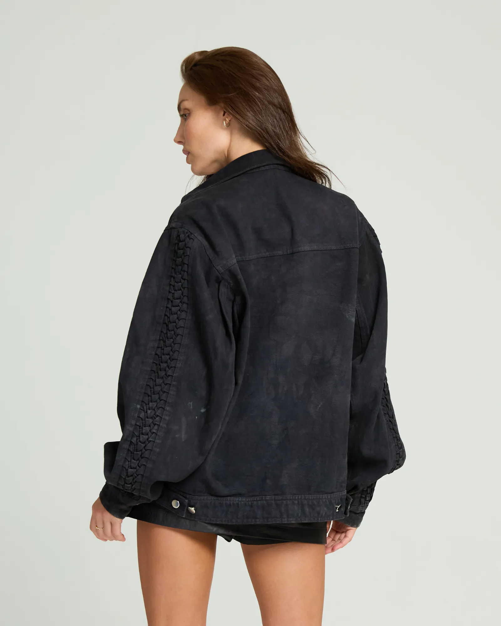 Smocking Denim Jacket