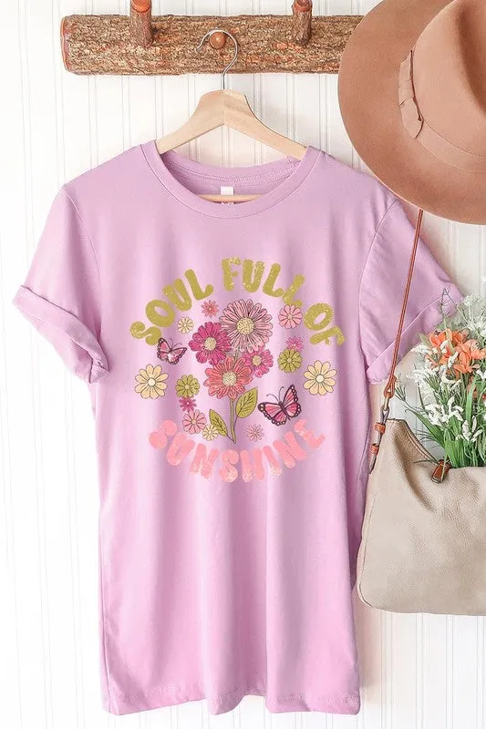 Soul Full Sunshine Floral Graphic T Shirt