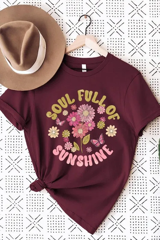 Soul Full Sunshine Floral Graphic T Shirt