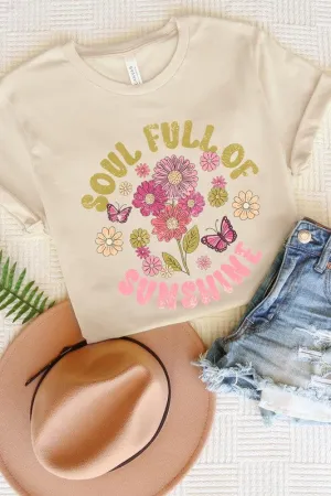 Soul Full Sunshine Floral Graphic T Shirt