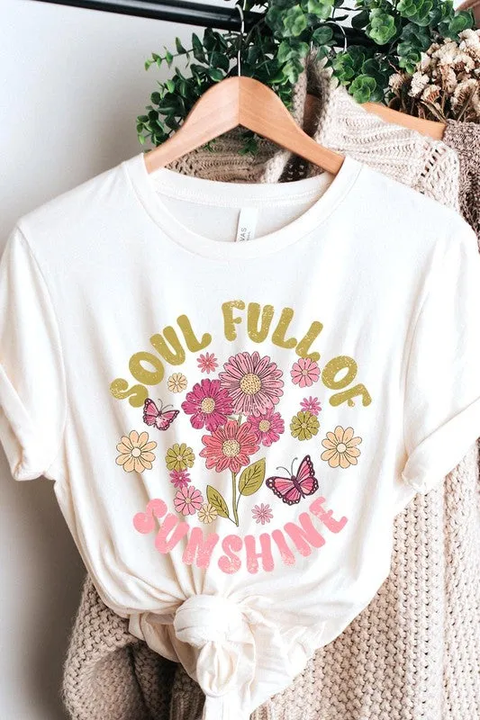 Soul Full Sunshine Floral Graphic T Shirt