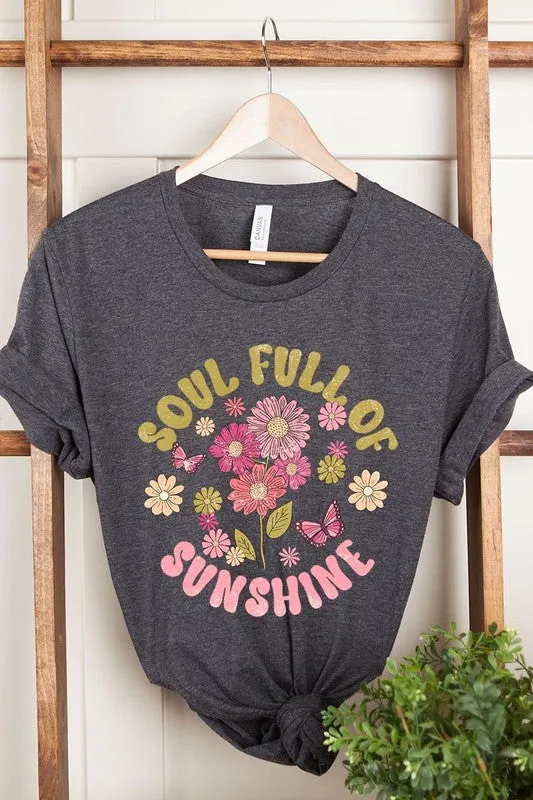 Soul Full Sunshine Floral Graphic T Shirt