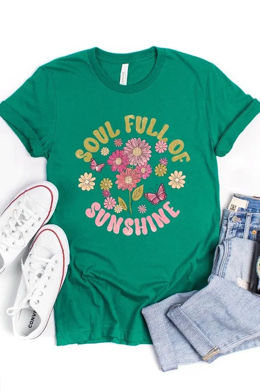 Soul Full Sunshine Floral Graphic T Shirt