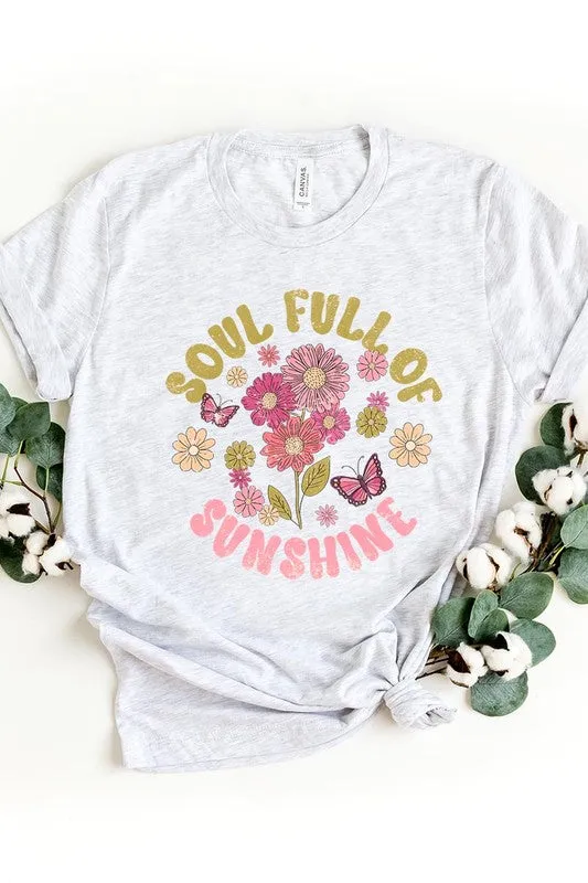 Soul Full Sunshine Floral Graphic T Shirt