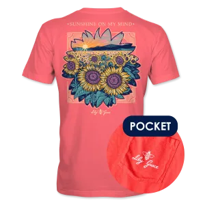 Sunflower Scene- Sunshine Mindset T-Shirt