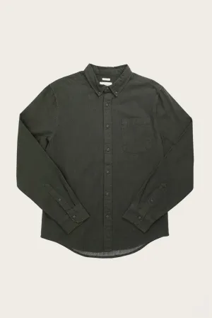 Sutton Slim Shirt / Dark Olive Dobby