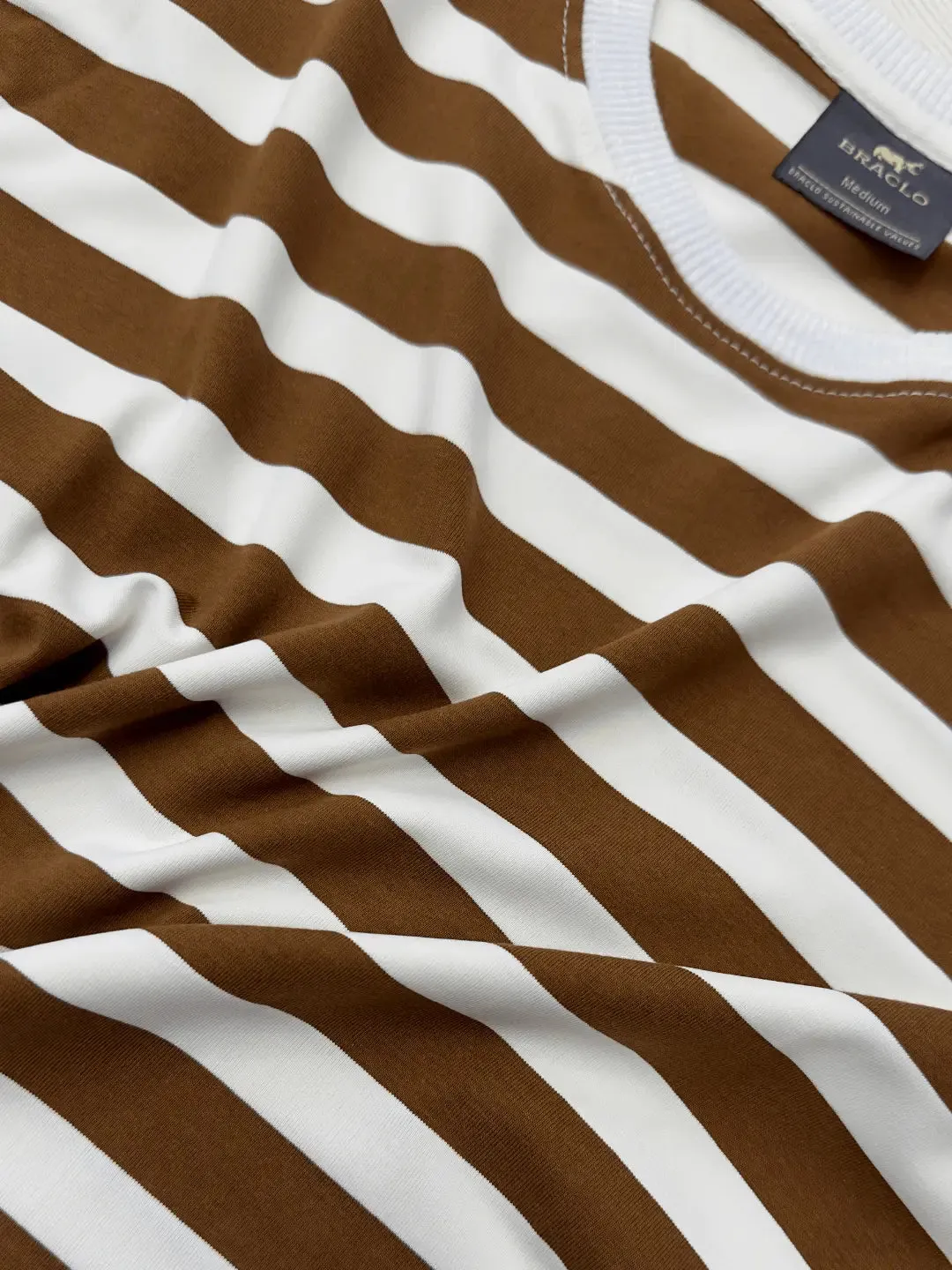 Tan Stripe T-Shirt