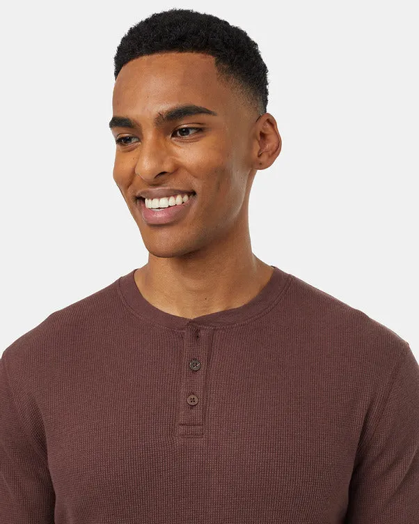 Tentree Tops - Men's TreeWaffle Henley Longsleeves