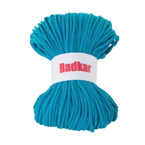 Turquoise 430 Braided cotton cord 5mm