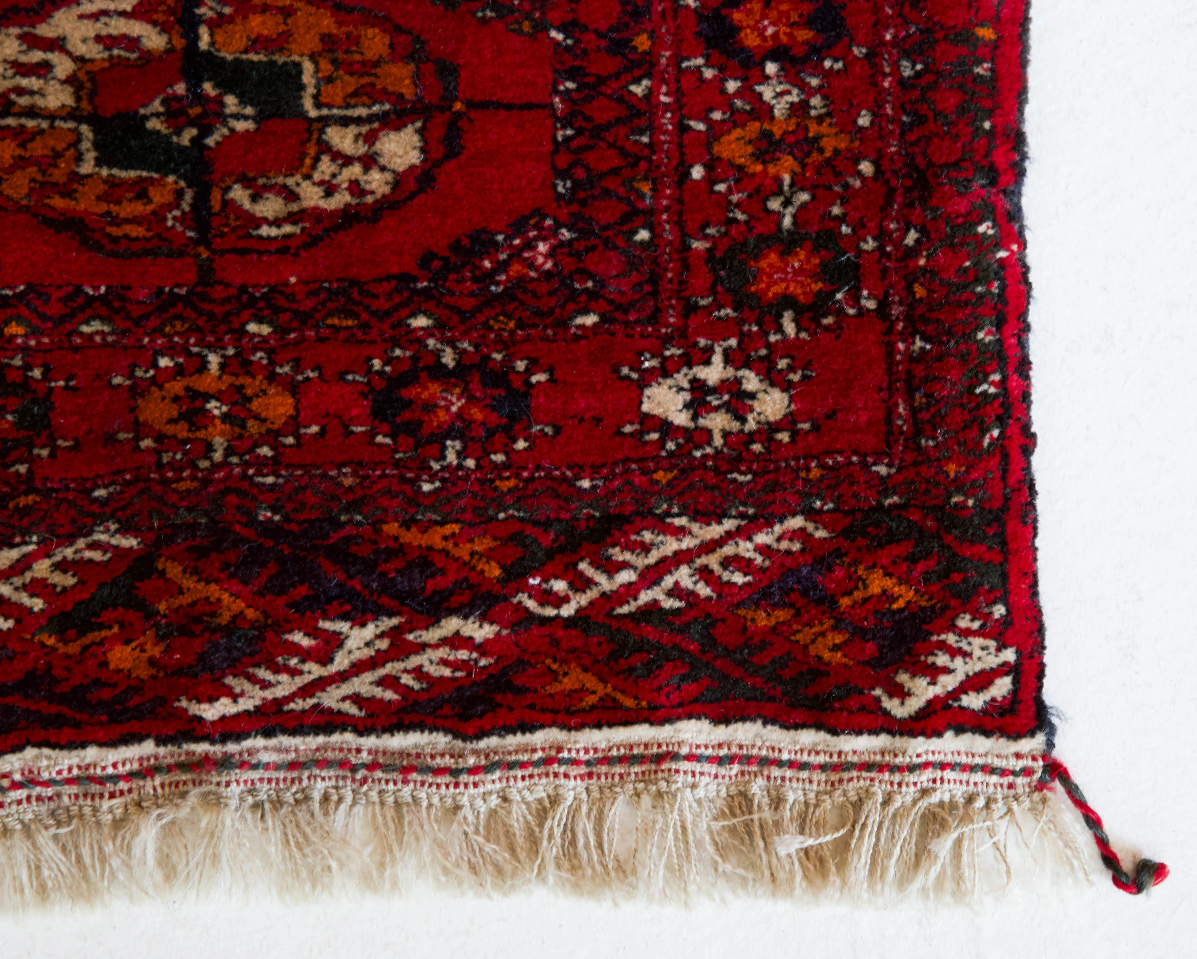 Vintage Mini Tekke Turkmen Rug 20"x41"