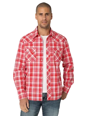 Wrangler Men's Retro Long Sleeve Snap Pocket Western Shirt